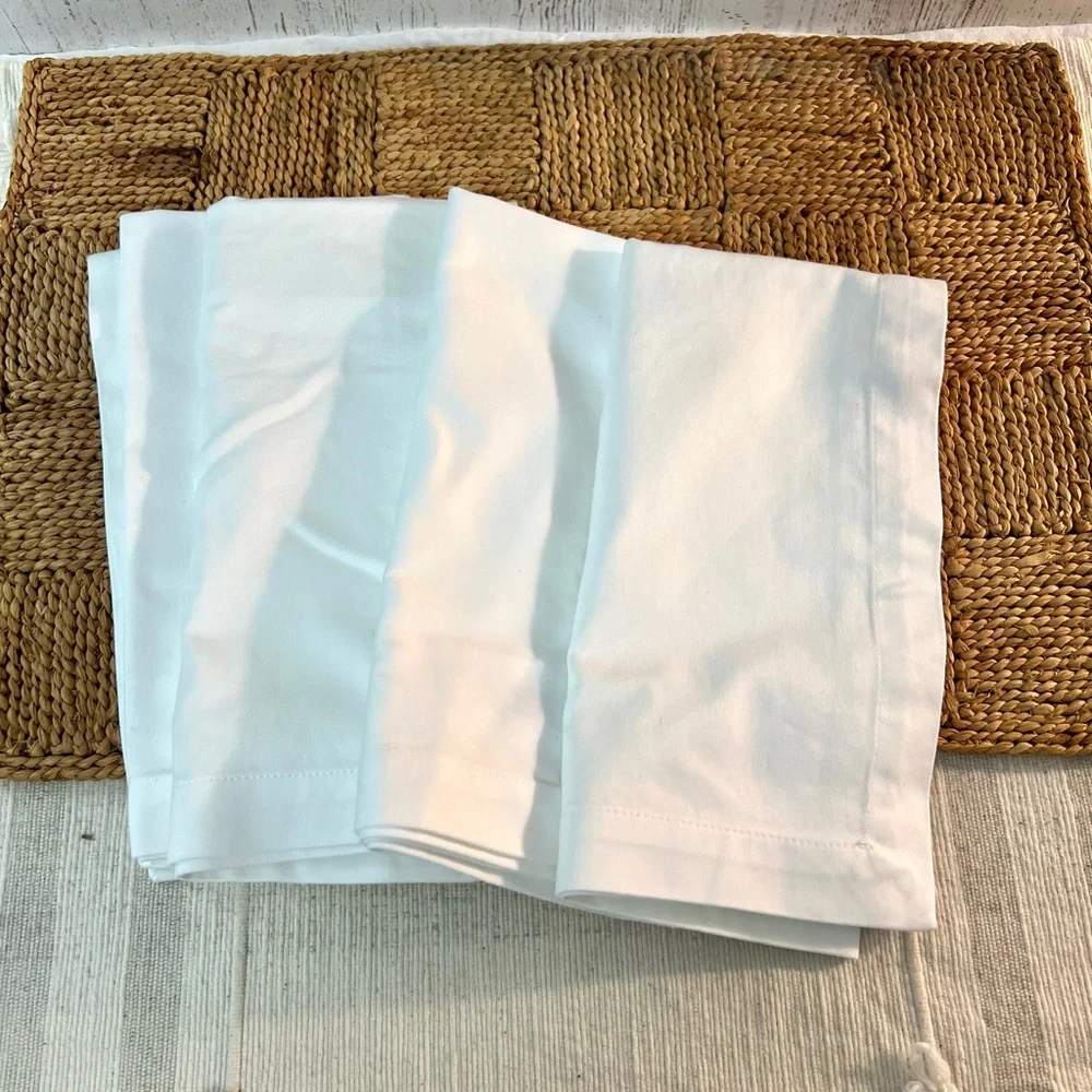 Williams sonoma white cotton napkins cloth 20x20 replacement